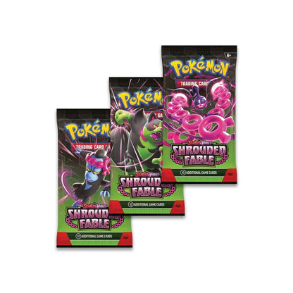 Pokemon TCG Scarlet & Violet Shrouded Fable 3 Booster Packs & Pecharunt Promo Card