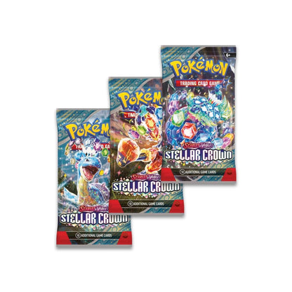 Pokmon TCG Scarlet & Violet Stellar Crown 3 Booster Packs & Tinkaton Promo Card