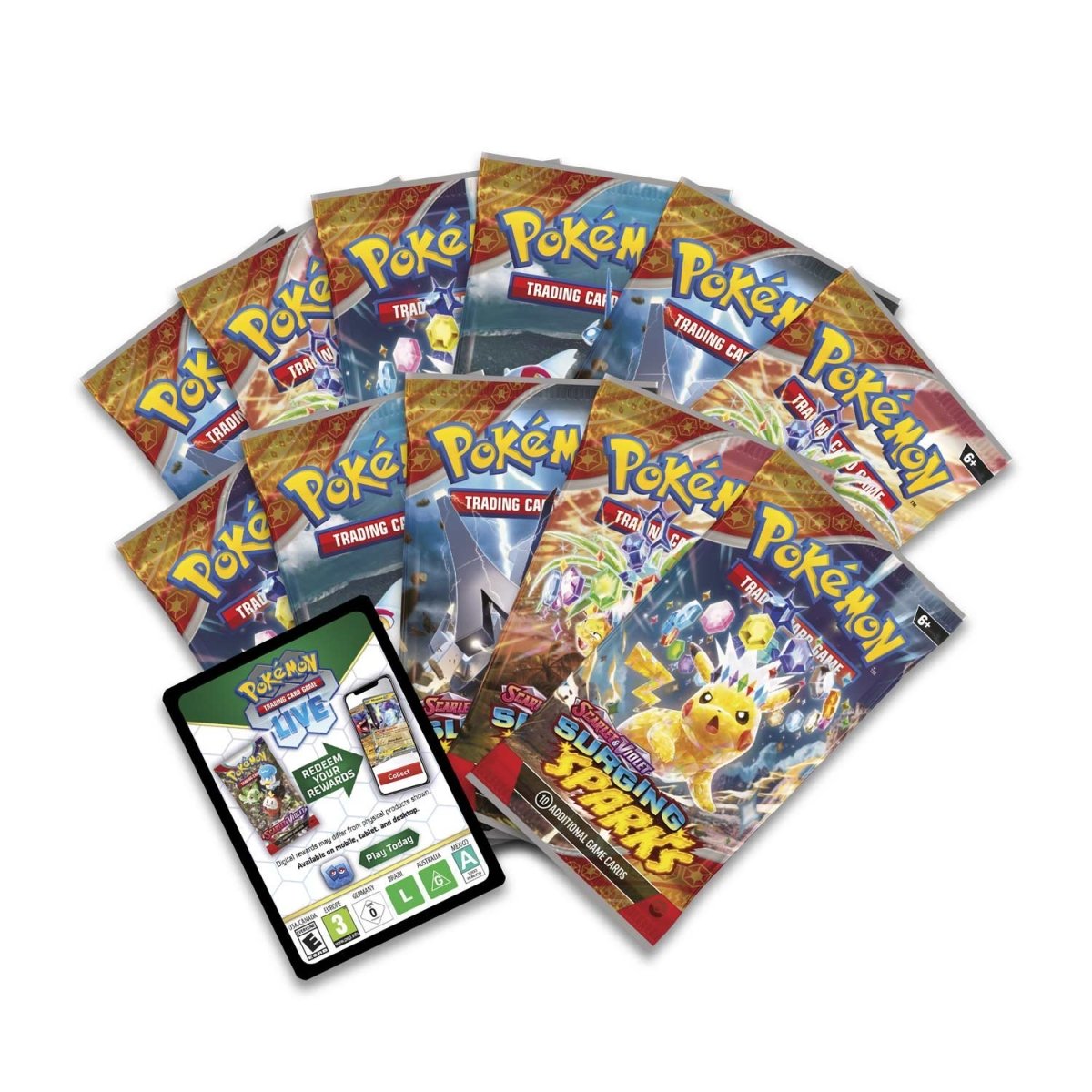 Pokemon TCG Scarlet & Violet Surging Sparks Pokemon Center Edition Elite Trainer Box