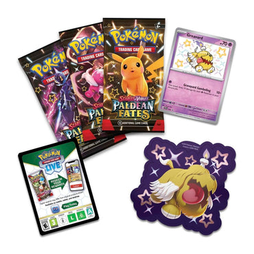 Pokemon TCG Scarlet & Violet Paldean Fates Tech Sticker Collection (Shiny Greavard)