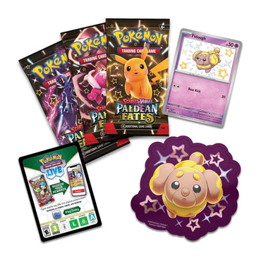 Pokemon TCG Scarlet & Violet Paldean Fates Tech Sticker Collection (Shiny Fidough)