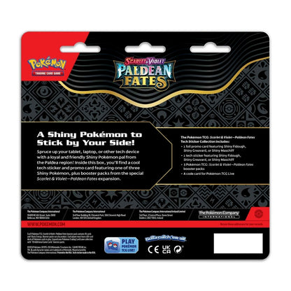 Pokemon TCG Scarlet & Violet Paldean Fates Tech Sticker Collection (Shiny Fidough)
