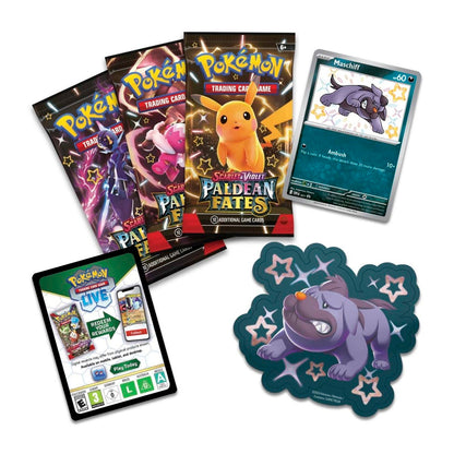 Pokemon TCG: Scarlet & Violet Paldean Fates Tech Sticker Collection (Shiny Maschiff)