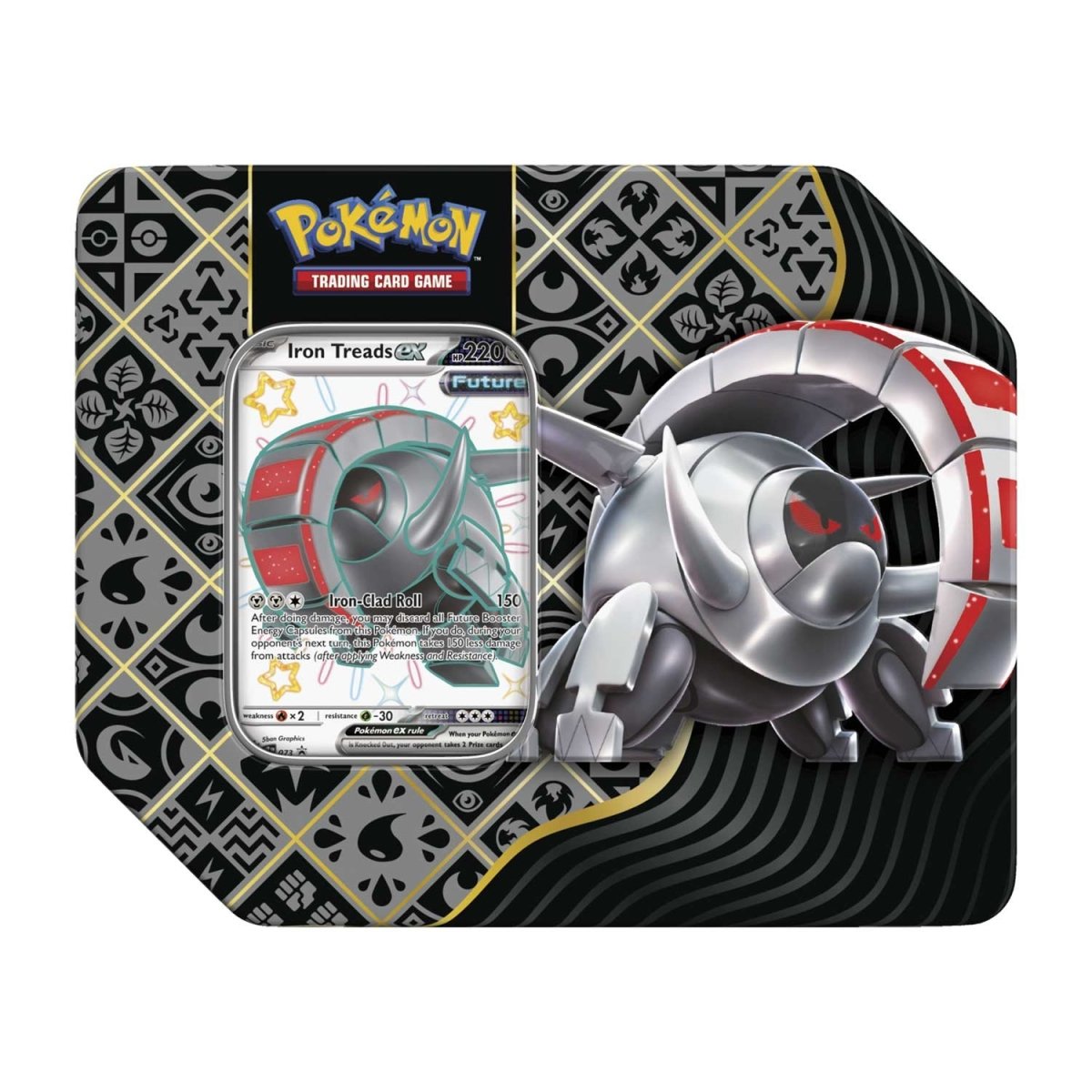 Pokemon TCG Scarlet & Violet Paldean Fates Tin (Shiny Iron Treads ex)