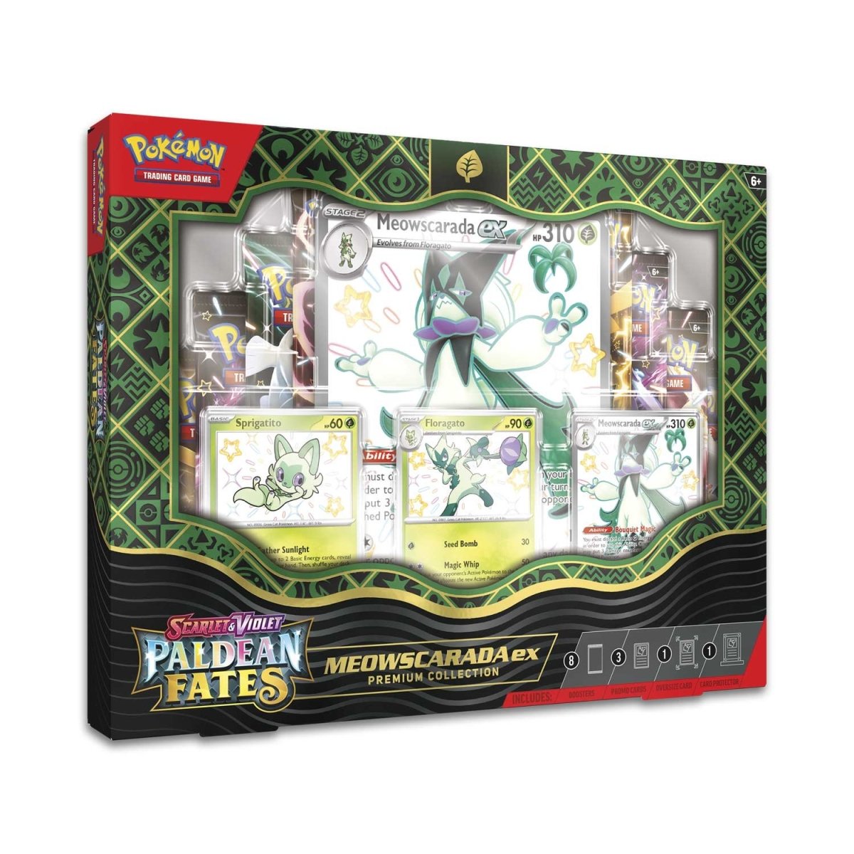 Pokemon TCG Scarlet & Violet Paldean Fates Meowscarada ex Premium Collection