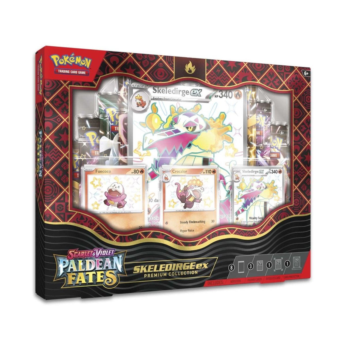 Pokemon TCG Scarlet & Violet Paldean Fates Skeledirge ex Premium Collection
