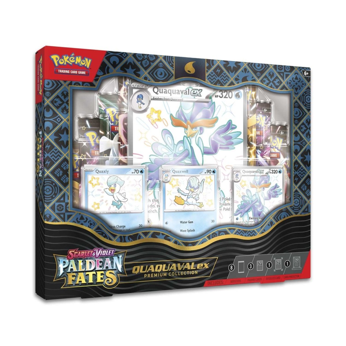 Pokemon TCG Scarlet & Violet Paldean Fates Quaquaval ex Premium Collection