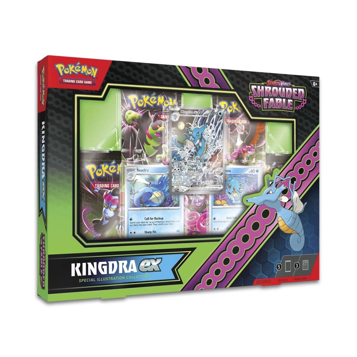 Pokemon TCG Scarlet & Violet Shrouded Fable Kingdra ex Special Illustration Collection