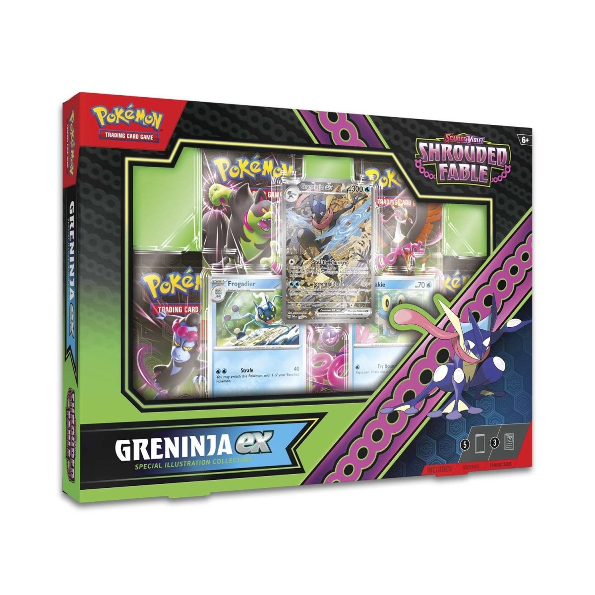 Pokemon TCG Scarlet & Violet Shrouded Fable Greninja ex Special Illustration Collection