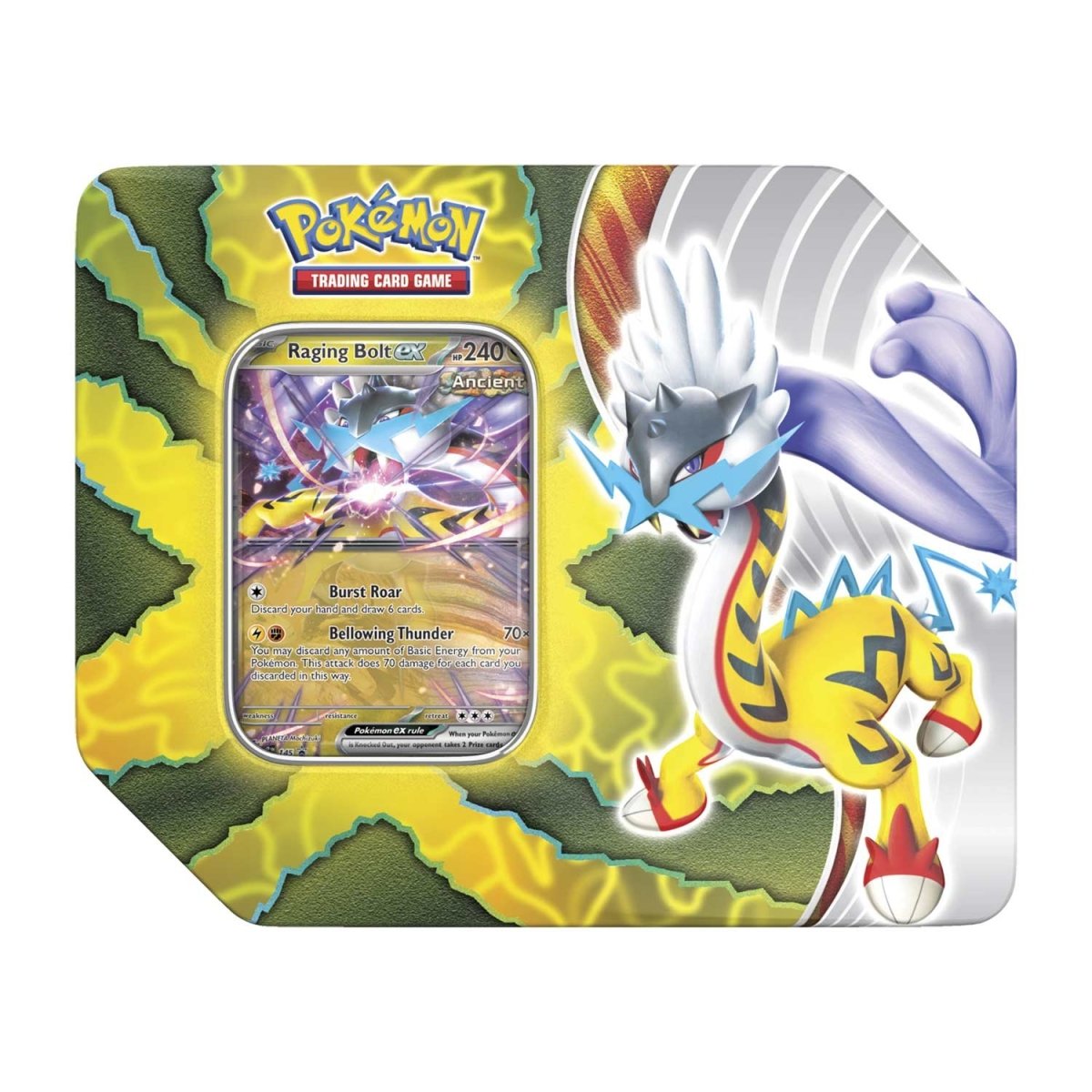Pokemon TCG Paradox Destinies Tin (Raging Bolt ex)