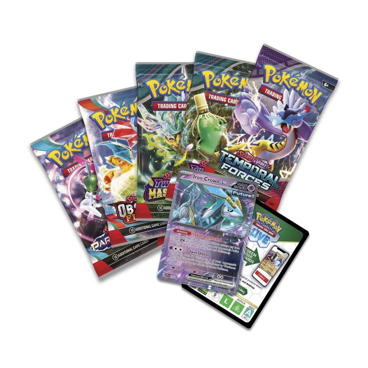 Pokemon TCG Paradox Destinies Tin (Iron Crown ex)