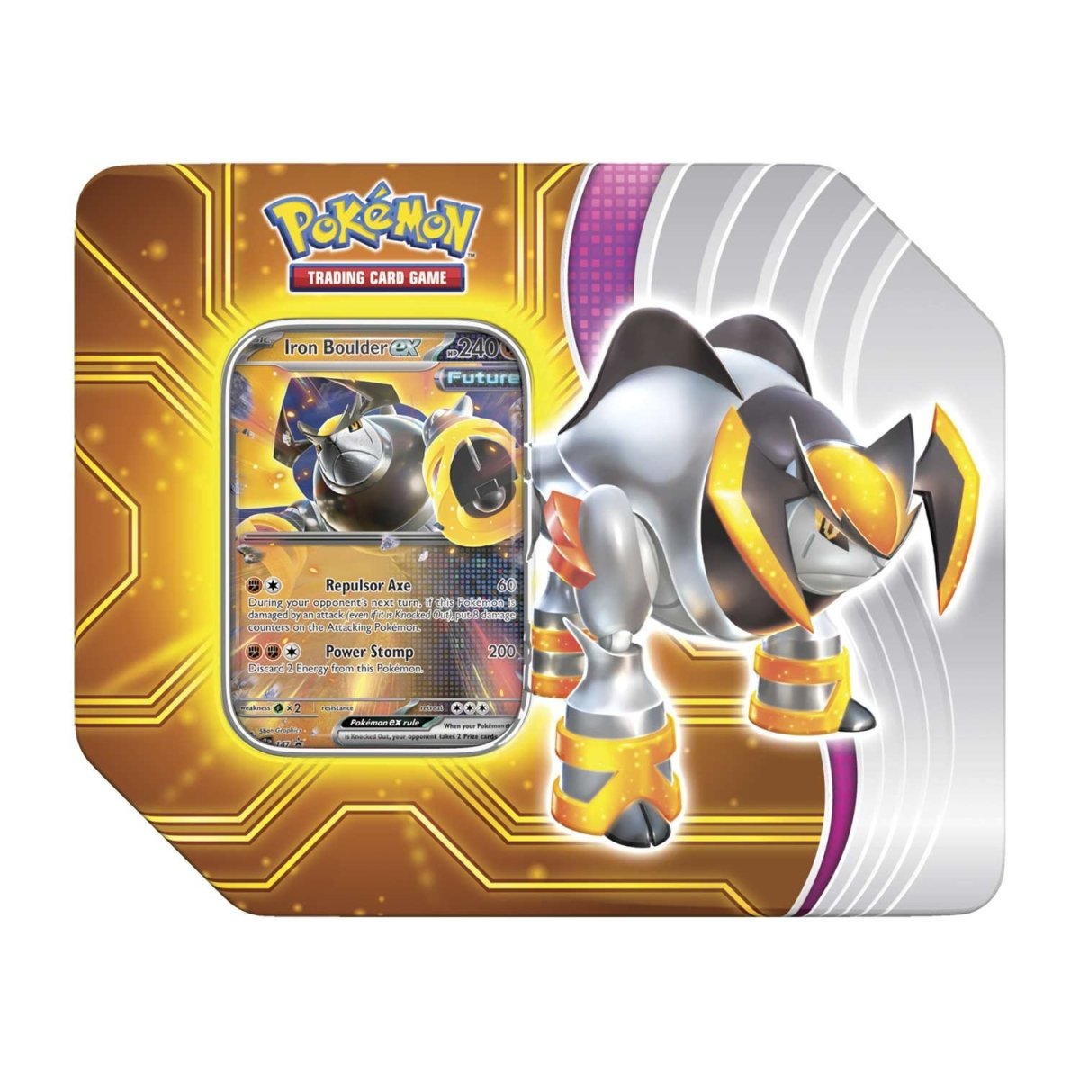Pokemon TCG Paradox Destinies Tin (Iron Boulder ex)