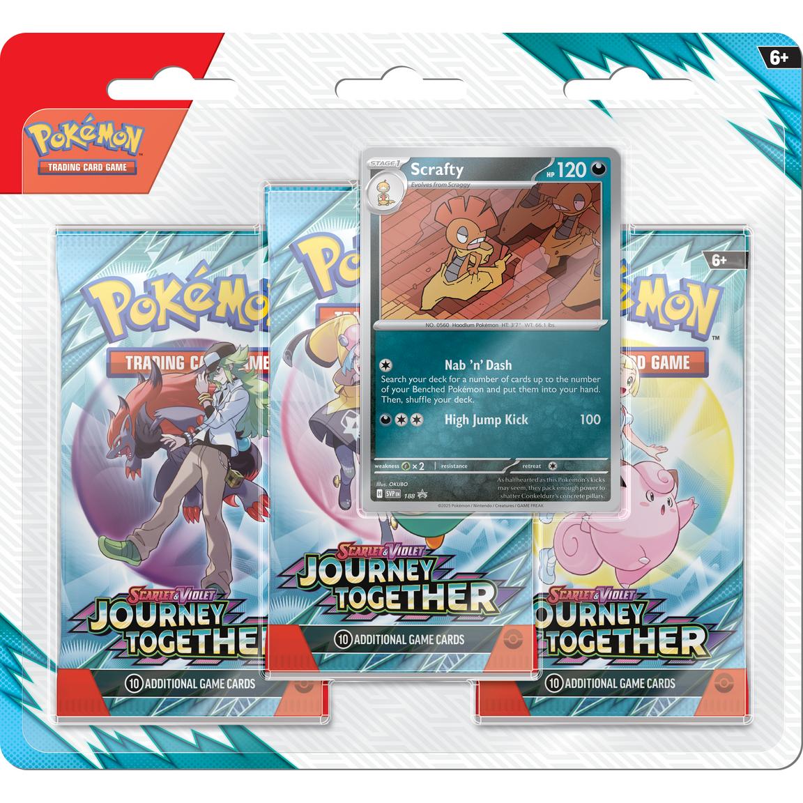 Pokemon Trading Card Game Scarlet and Violet Journey Together Three Booster Blister