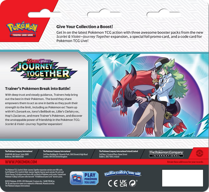 Pokemon Trading Card Game Scarlet and Violet Journey Together Three Booster Blister