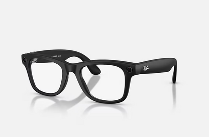 Rayban Meta Wayfarer Gen 2 High Bridge Fit Matte Black Clear/Grey Transitions