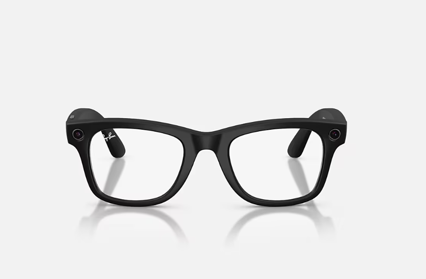 Rayban Meta Wayfarer Gen 2 High Bridge Fit Matte Black Clear/Grey Transitions
