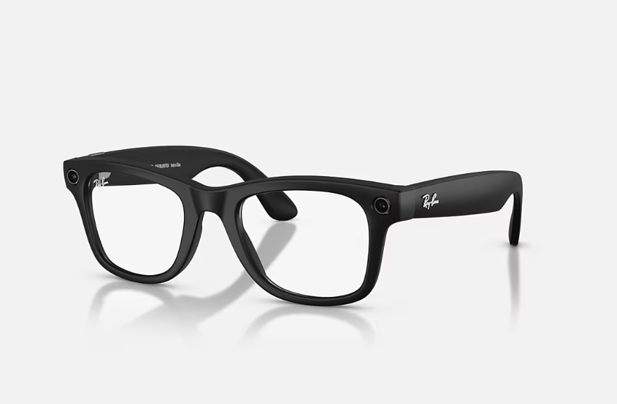Rayban Meta Wayfarer Gen 2 High Bridge Fit Matte Black Clear