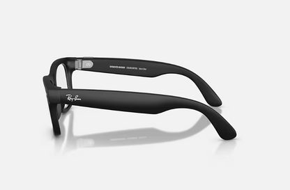 Rayban Meta Wayfarer Gen 2 High Bridge Fit Matte Black Clear