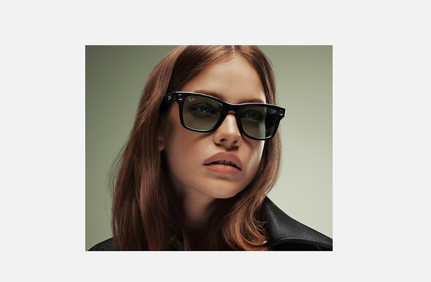 Rayban Meta Wayfarer Gen 2 High Bridge Fit Shiny Black Clear/Graphite Green Transitions