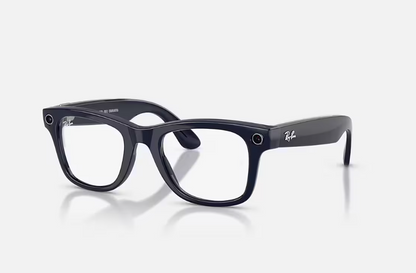 Rayban Meta Wayfarer Gen 2 High Bridge Fit Shiny Cosmic Blue Clear/Sapphire Transitions