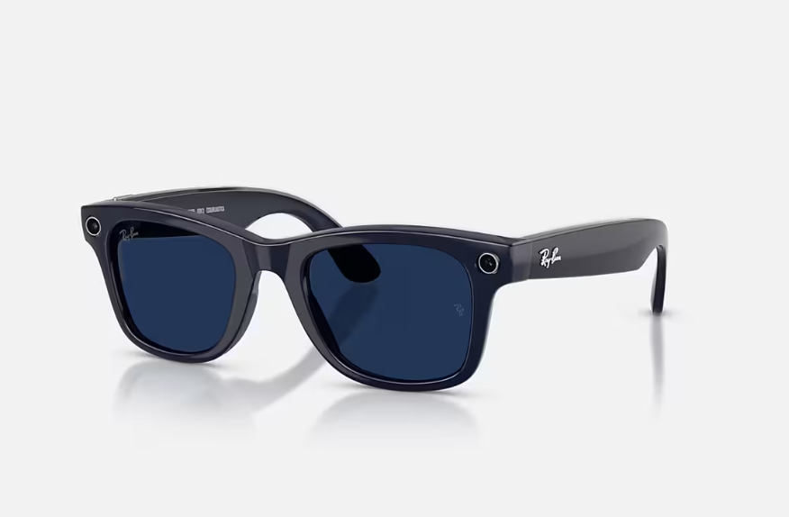Rayban Meta Wayfarer Gen 2 High Bridge Fit Shiny Cosmic Blue Clear/Sapphire Transitions