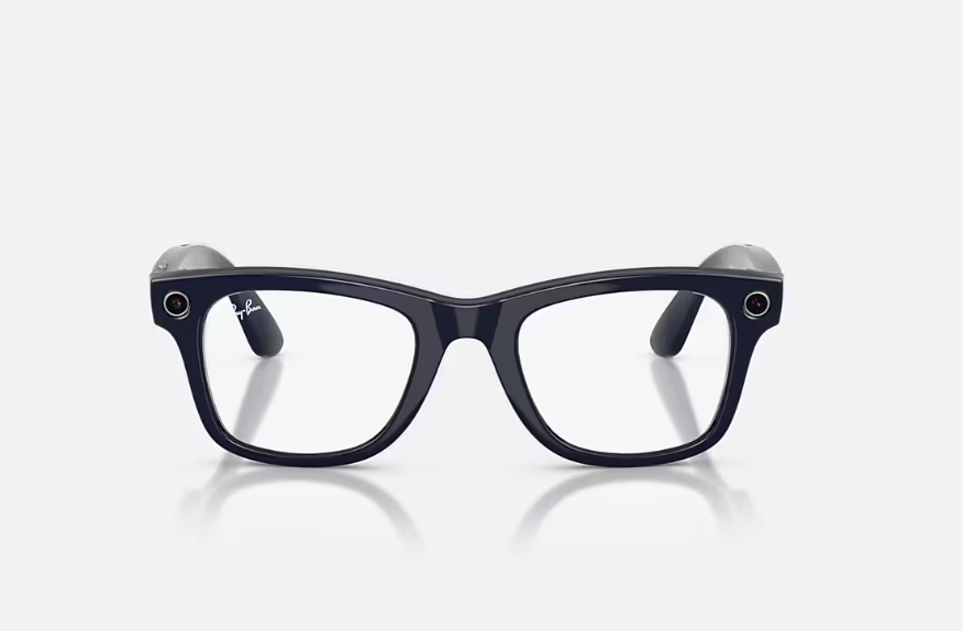 Rayban Meta Wayfarer Gen 2 High Bridge Fit Shiny Cosmic Blue Clear/Sapphire Transitions