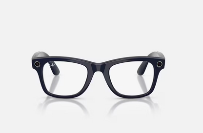 Rayban Meta Wayfarer Gen 2 High Bridge Fit Shiny Cosmic Blue Clear/Sapphire Transitions