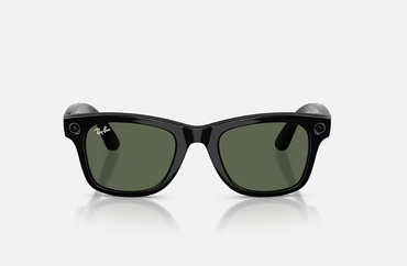 Rayban Meta Wayfarer Gen 2 High Bridge Fit Shiny Black G-15 Green