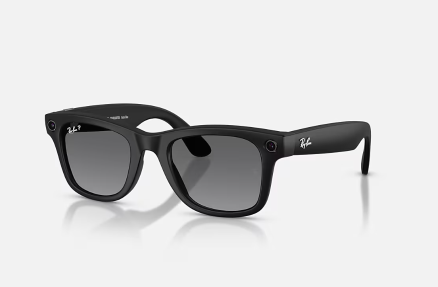 Rayban Meta Wayfarer Gen 2 High Bridge Fit Matte Black Graphite Polarized