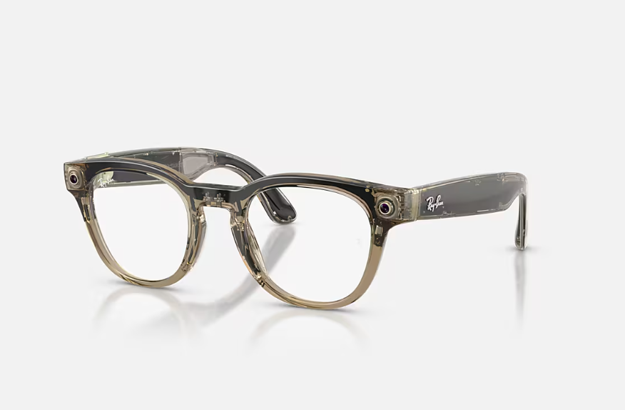 Rayban Meta Scriber Optics Gen 2 Universal Fit Shiny Transparent Stone Beige