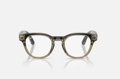 Rayban Meta Scriber Optics Gen 2 Universal Fit Shiny Transparent Stone Beige