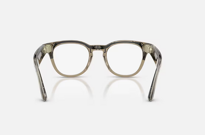 Rayban Meta Scriber Optics Gen 2 Universal Fit Shiny Transparent Stone Beige