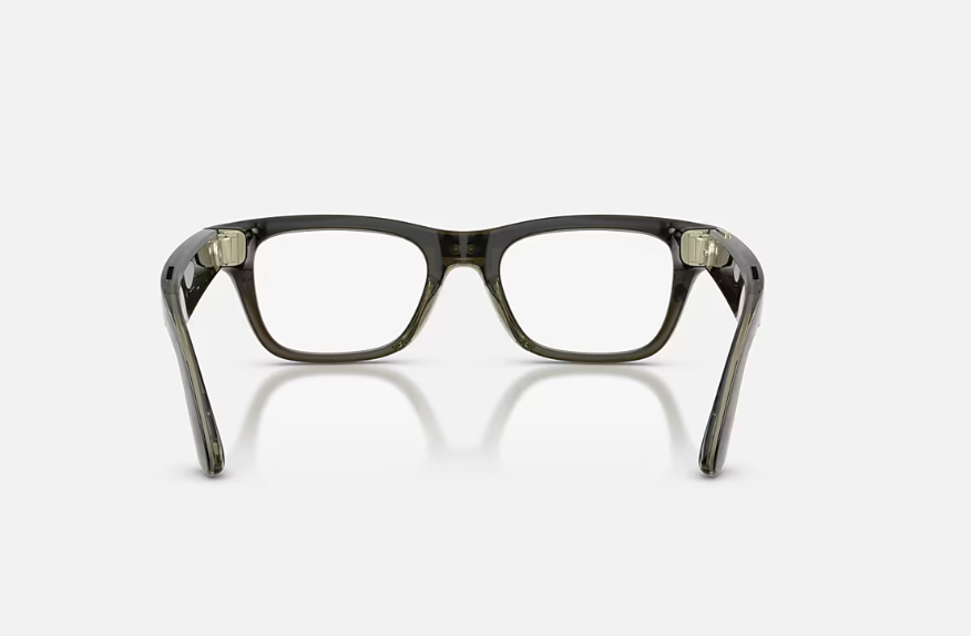 Rayban Meta Blayzer Optics Gen 2 Universal Fit Shiny Transparent Dark Olive