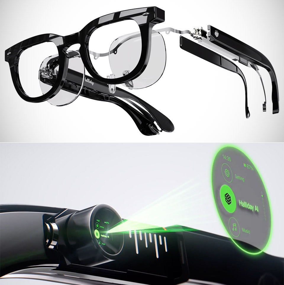 Halliday DigiWindow Glasses Black Non-Prescription Classic