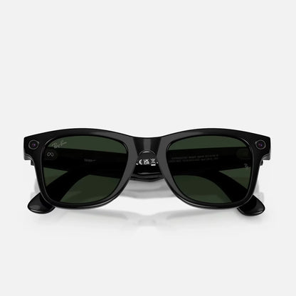 Ray-Ban Meta Wayfarer Gen 2 – Shiny Black Large Frame Green Transitions