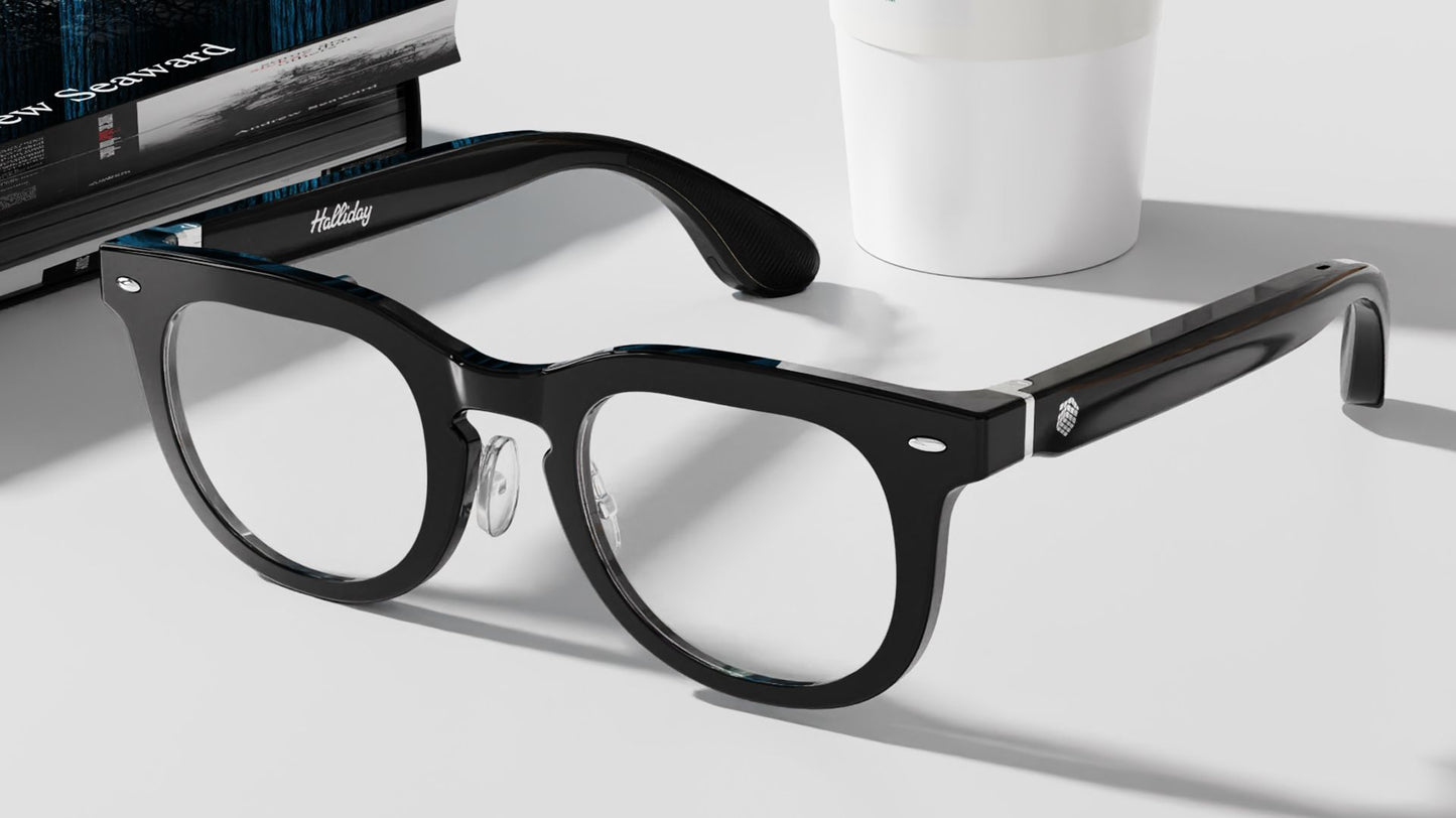 Halliday DigiWindow Glasses Black Non-Prescription Classic